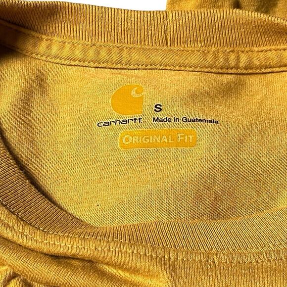 Carhartt Shirt‎ Mens Small Short Sleeve Crew Neck Pocket Outdoors Original Fit - Picture 3 of 5